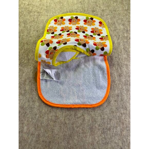 Baby Essentials "My First Turkey Day" 2 pack Baby Bibs - Picture 4 of 6